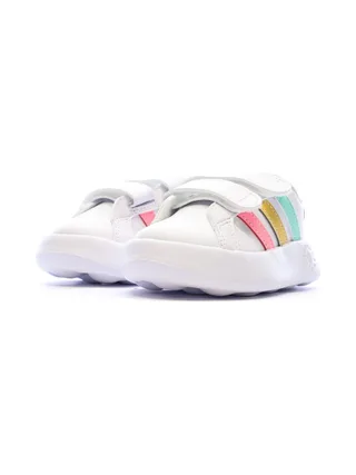 Baskets Blanches/Roses Fille Adidas Grand Court 2.0 IE1371 6