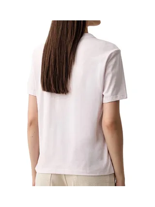 T-Shirt Blanc Femme Calvin Klein Jeans Varsity 2