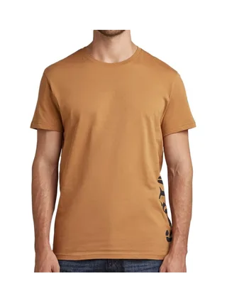 T-shirt Marron Homme G-Star Raw Side Stencil 1