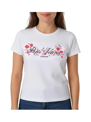T-Shirt Blanc Femme Pepe jeans Pjl L Nd T 1