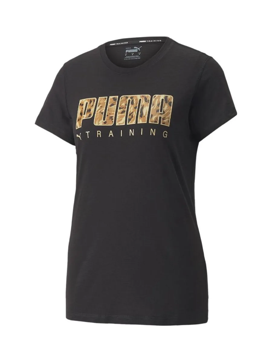 T-shirt Noir Femme Puma Performance Logo Fill 2