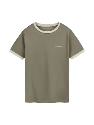 T-shirt Kaki/Beige Garçon Teddy Smith 61007493D 1