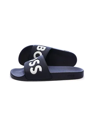 Claquettes Bleu Marine Homme BOSS Aryeh 1