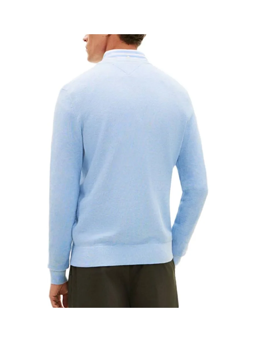 Pull Bleu pastel Homme Tommy Hilfiger Structure 3