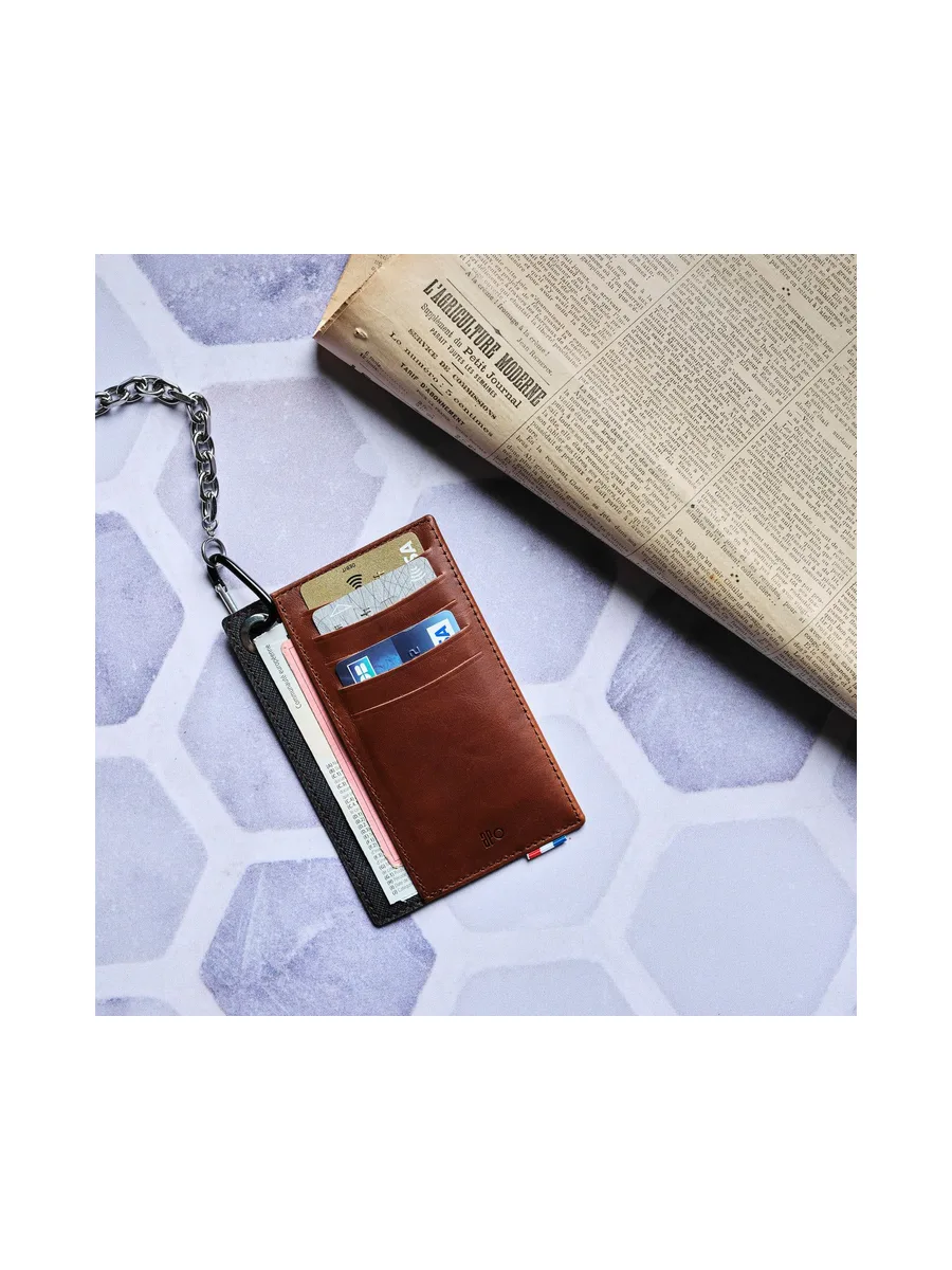JOCE - Porte-cartes vertical à poche en liège - Naturel 51