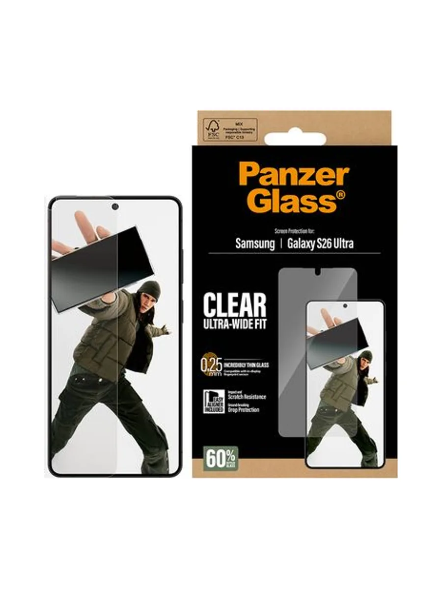 PanzerGlass ® Screen Protector Samsung Galaxy S26 Ultra | Ultra-Wide Fit w. EasyAligner 2