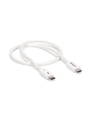 Thunderbolt 3 Cable 0.5m 40Gbps White 2