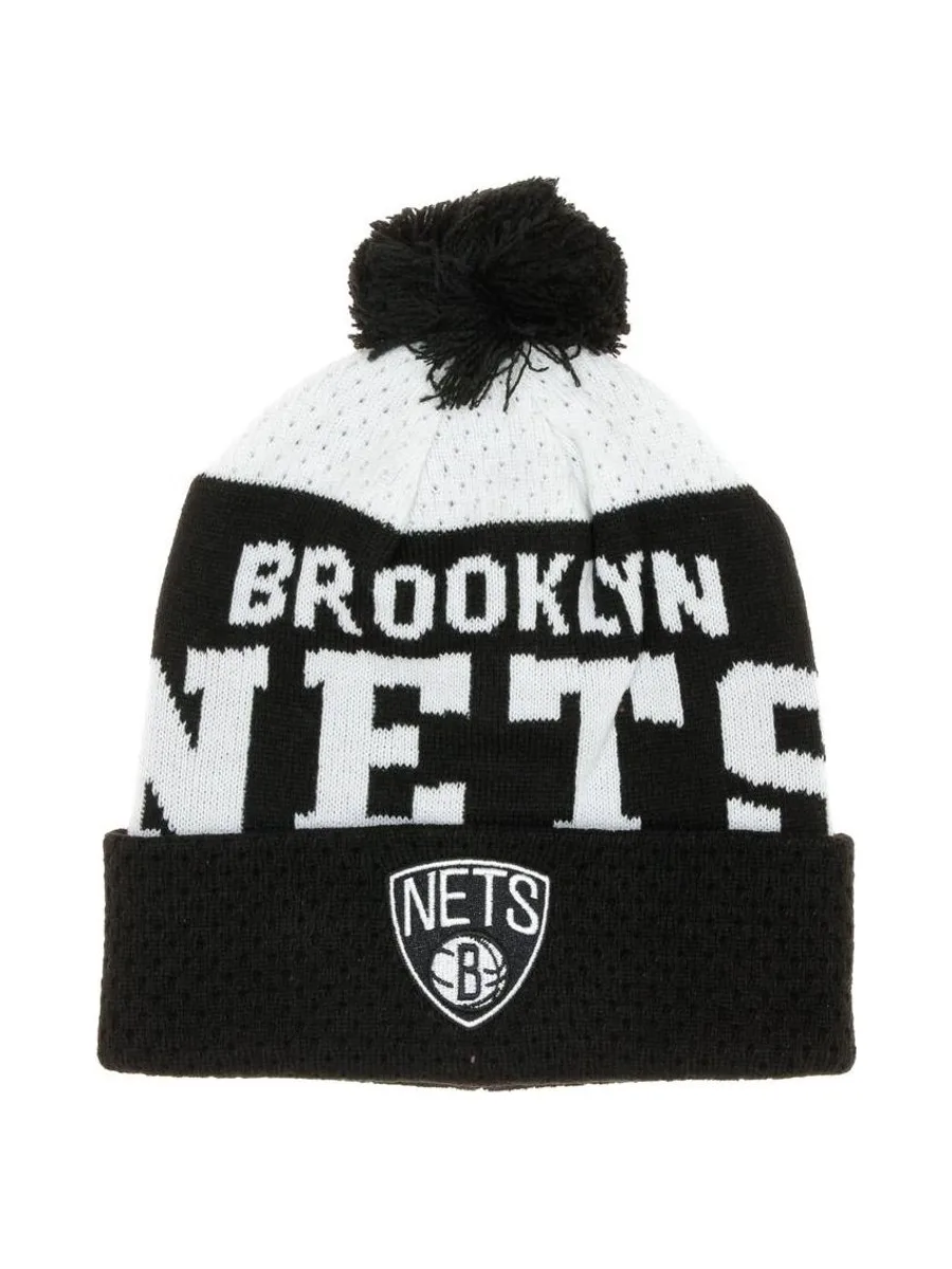 Brooklyn Nets Bonnet Noir/Blanc Garçon NBA Collegiate 1
