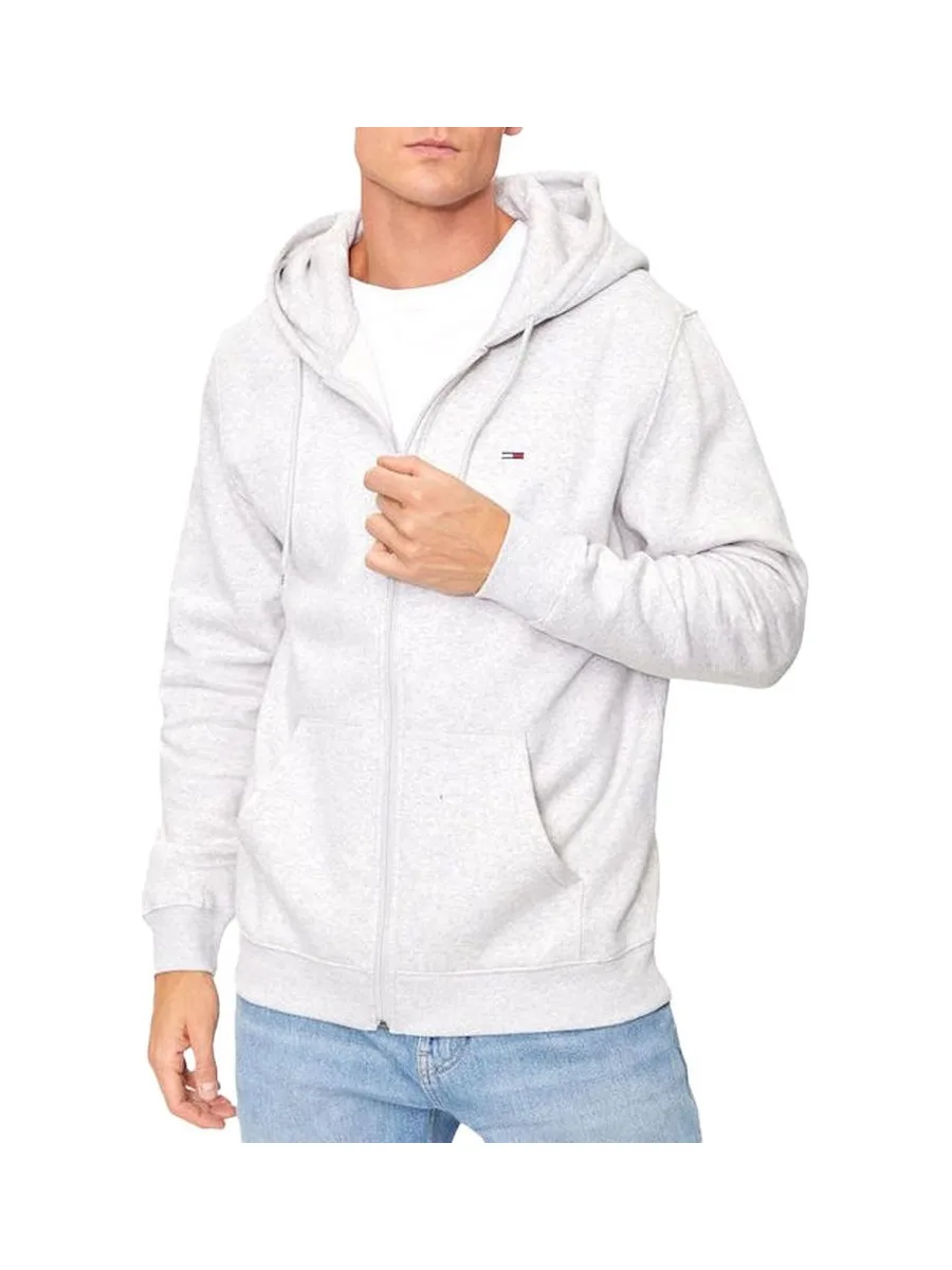 Sweat Zippé Gris Clair Homme Tommy Hilfiger DM0DM2 2
