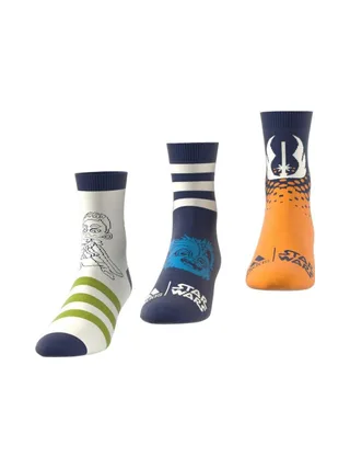 x3 Paires de Chaussettes Blanche/Marine Junior/Adulte Adidas IU4870 2