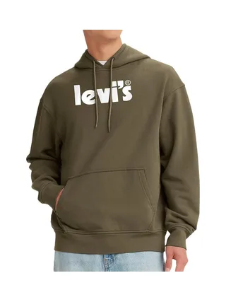 Sweat à Capuche Kaki Homme Levi's fleece 384790 1