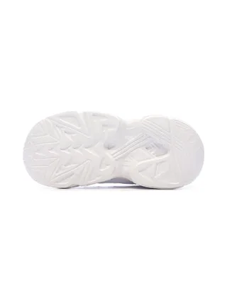 Baskets Blanches/Roses Fille Adidas Falcon El 5