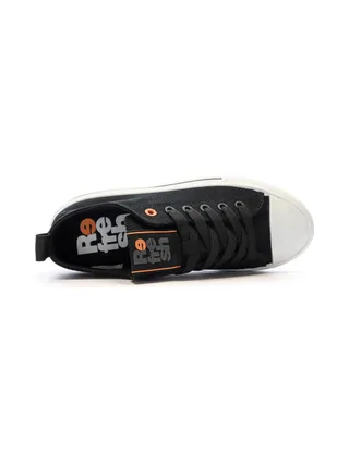 Baskets Basses Noires Femme Refresh Lona 4
