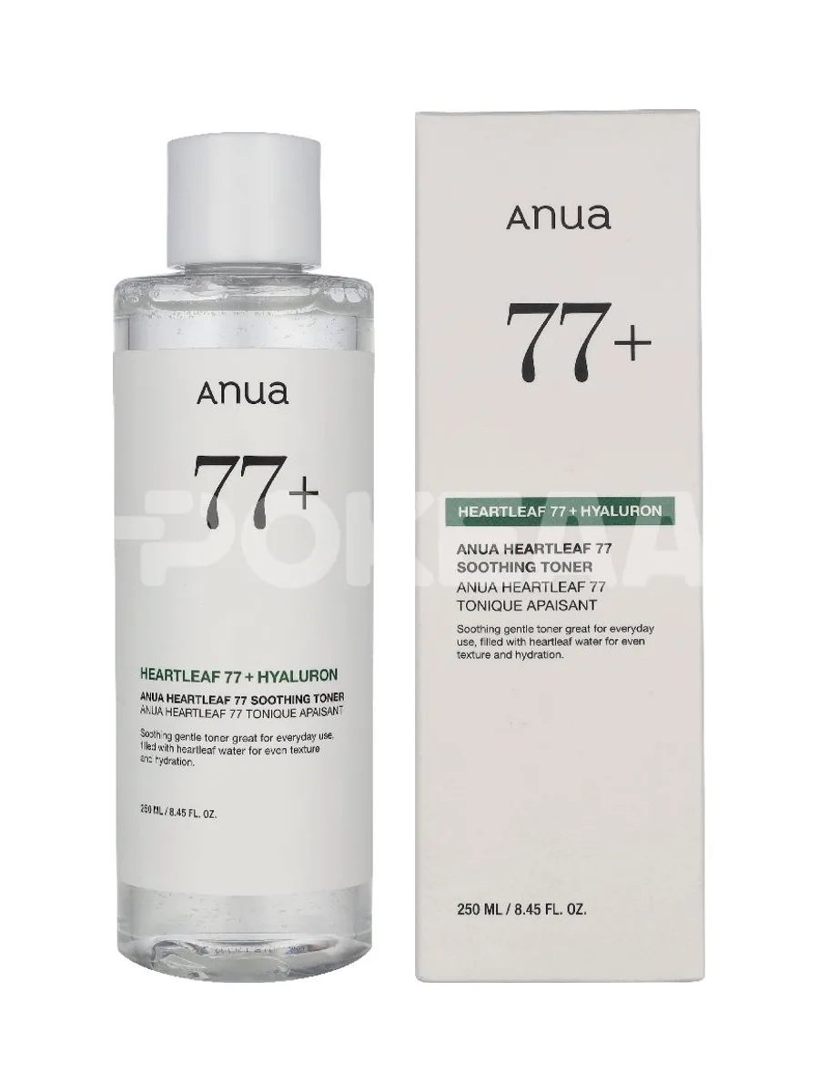 Anua Heartleaf 77 + Hyaluron Soothing Toner 250ml 1