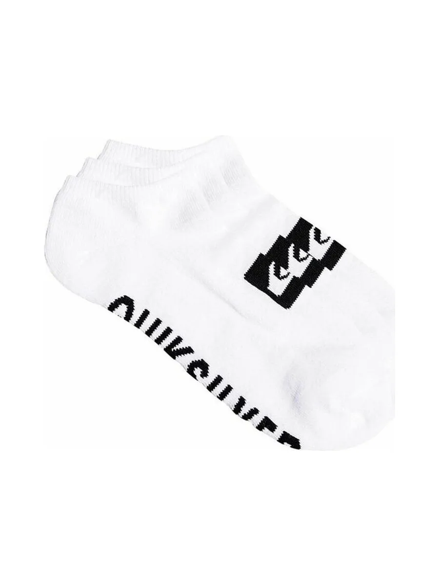 x3 Chaussettes Blanches/Noires Homme Quiksilver 3ankle 2