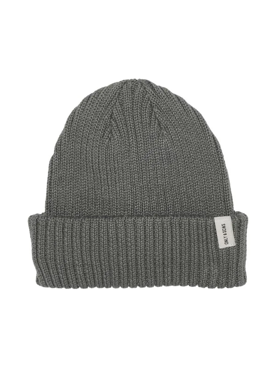 Bonnet Gris Homme Only & Sons Beanie 2