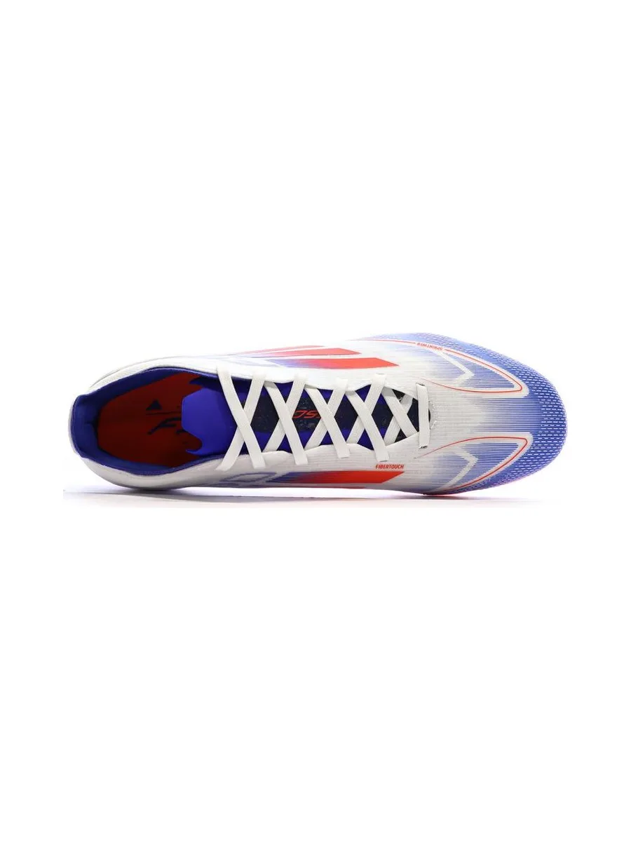 Chaussures de football Blanches/Bleu/Rouges Homme Adidas F50 Pro Mg 5