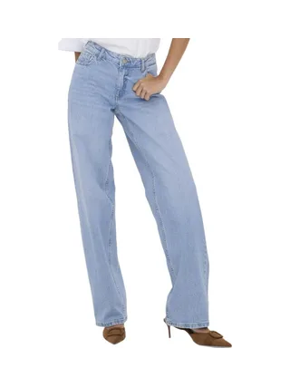 Jean Droit Taille Basse Bleu Clair Femme JDY Katie 1006 1