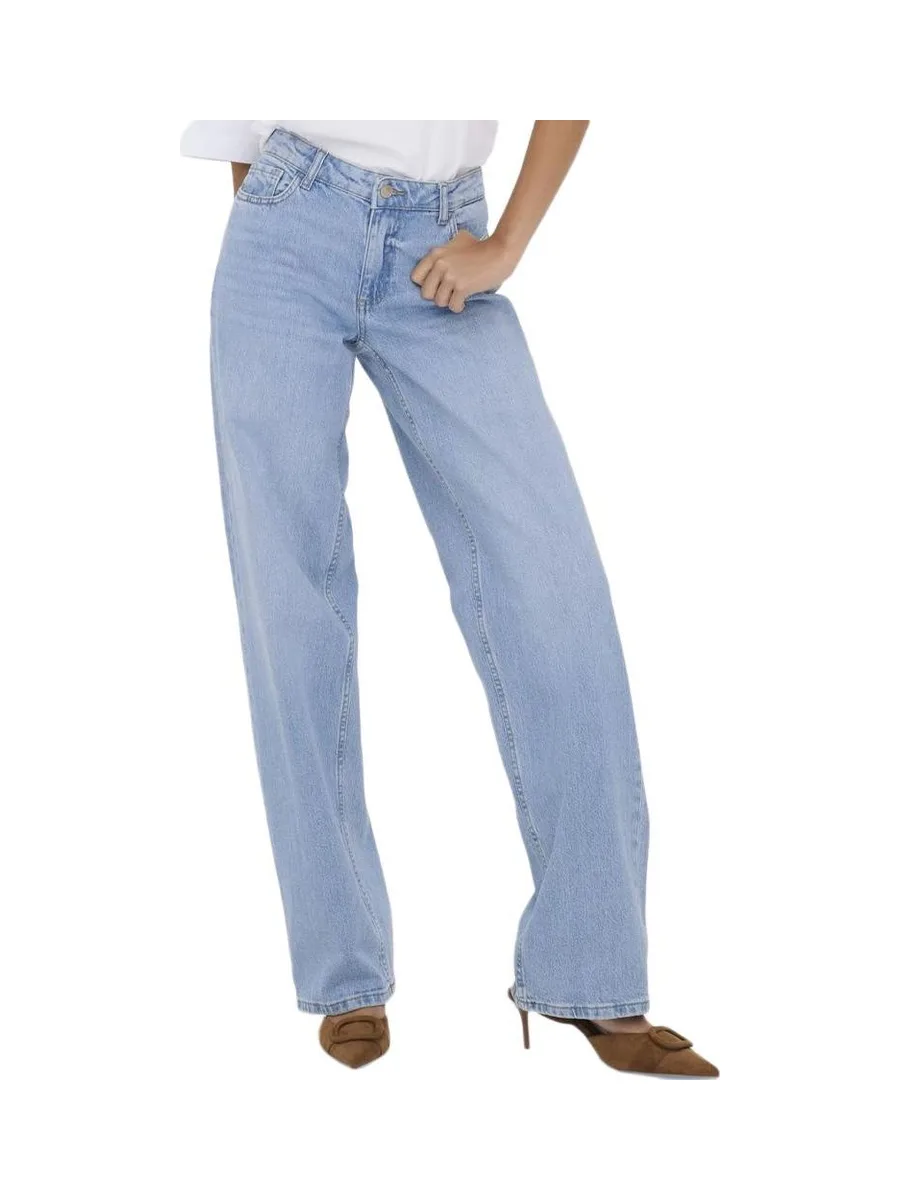 Jean Droit Taille Basse Bleu Clair Femme JDY Katie 1006 2