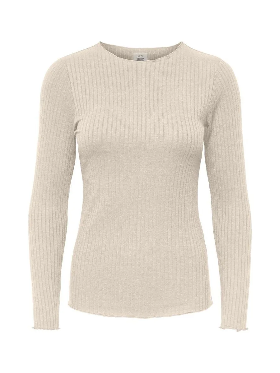 T-Shirt Manches Longues Beige Femme JDY Fransiska 2
