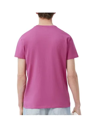 T-shirt Fuchsia Homme Lacoste TH6709 2