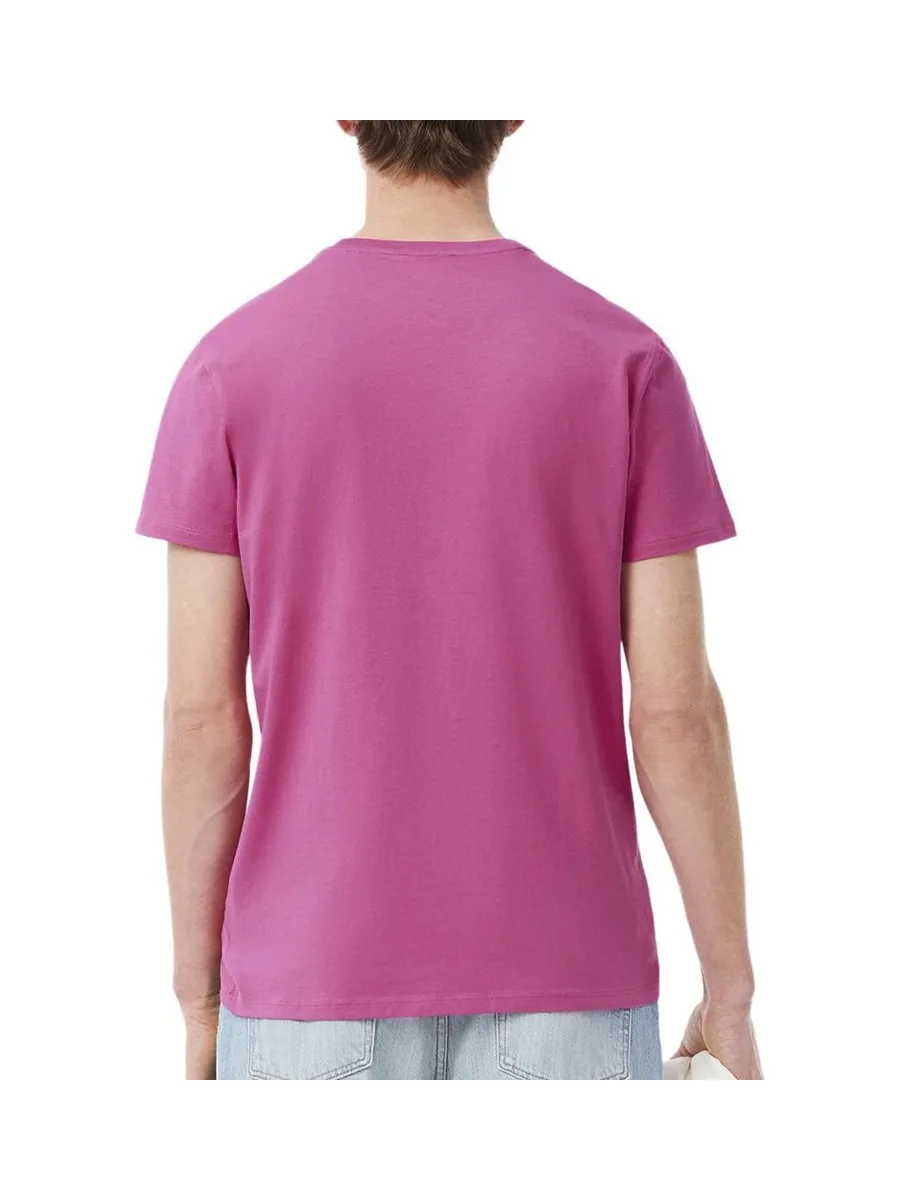 T-shirt Fuchsia Homme Lacoste TH6709 3