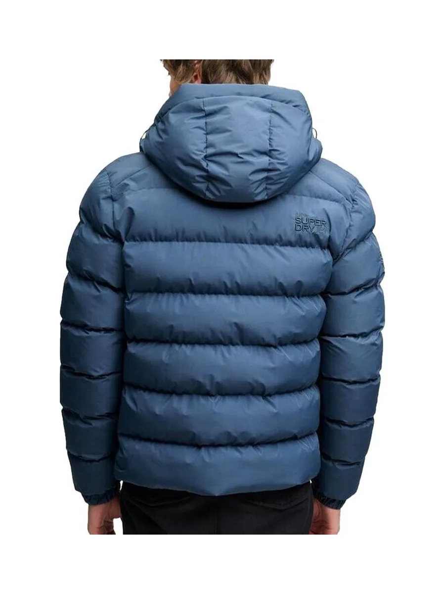Doudoune bleu acier Homme Superdry Hooded Sports 3