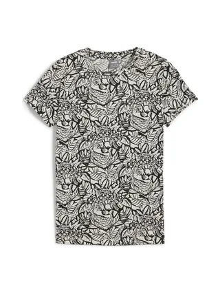 T-shirt Noir/Blanc Fille Puma Tropicat 1