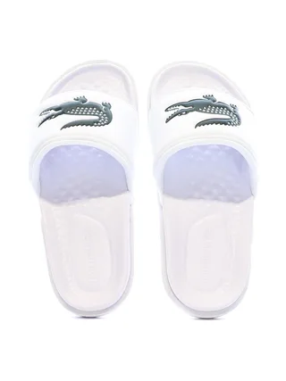 Claquettes Blanches Lacoste Serve Slide Dual 3