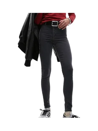 Jean Noir Chiné Femme Topshop Joni Hr Skinny 1