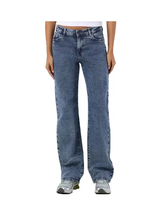 Jean Droit Bleu Femme Noisy May Yolanda 1