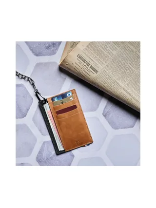 JOCE - Porte-cartes vertical à poche en liège - Naturel 16