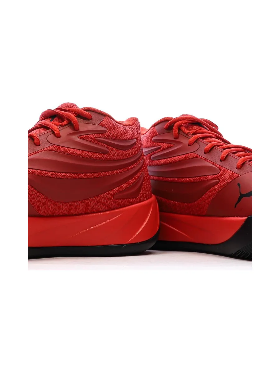 Chaussures de Basketball Rouges/Noires Homme Puma Court Pro 8