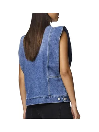 Veste en Jean Bleu Femme Pieces Femma 2