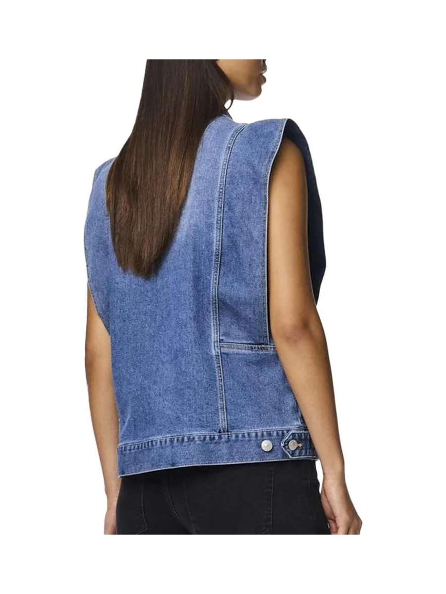 Veste en Jean Bleu Femme Pieces Femma 3