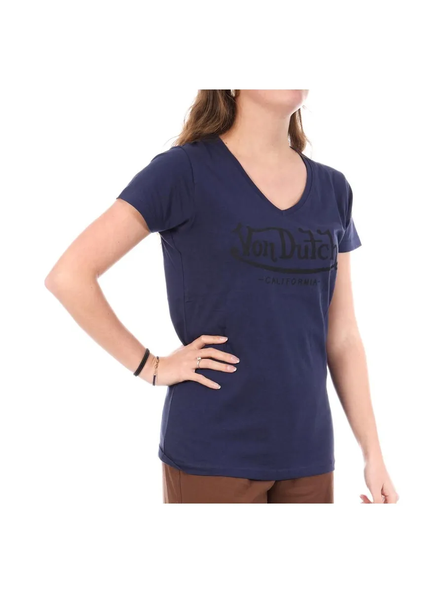 T-Shirt Marine Femme Von Dutch LLI 2