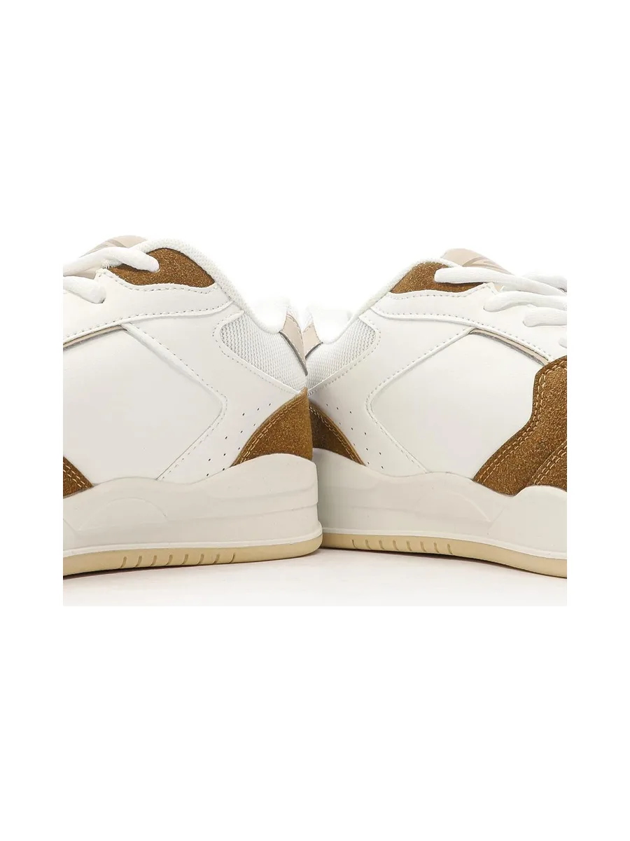 Baskets Blanches/Beiges/Camel Homme Umbro Tywen 8