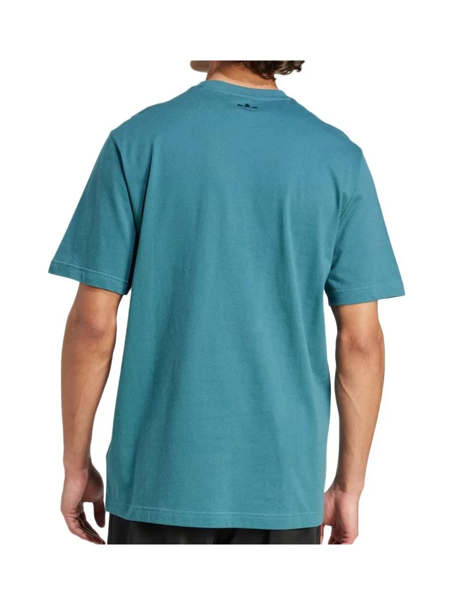 T-Shirt Bleu Canard Homme Adidas Graphic 3