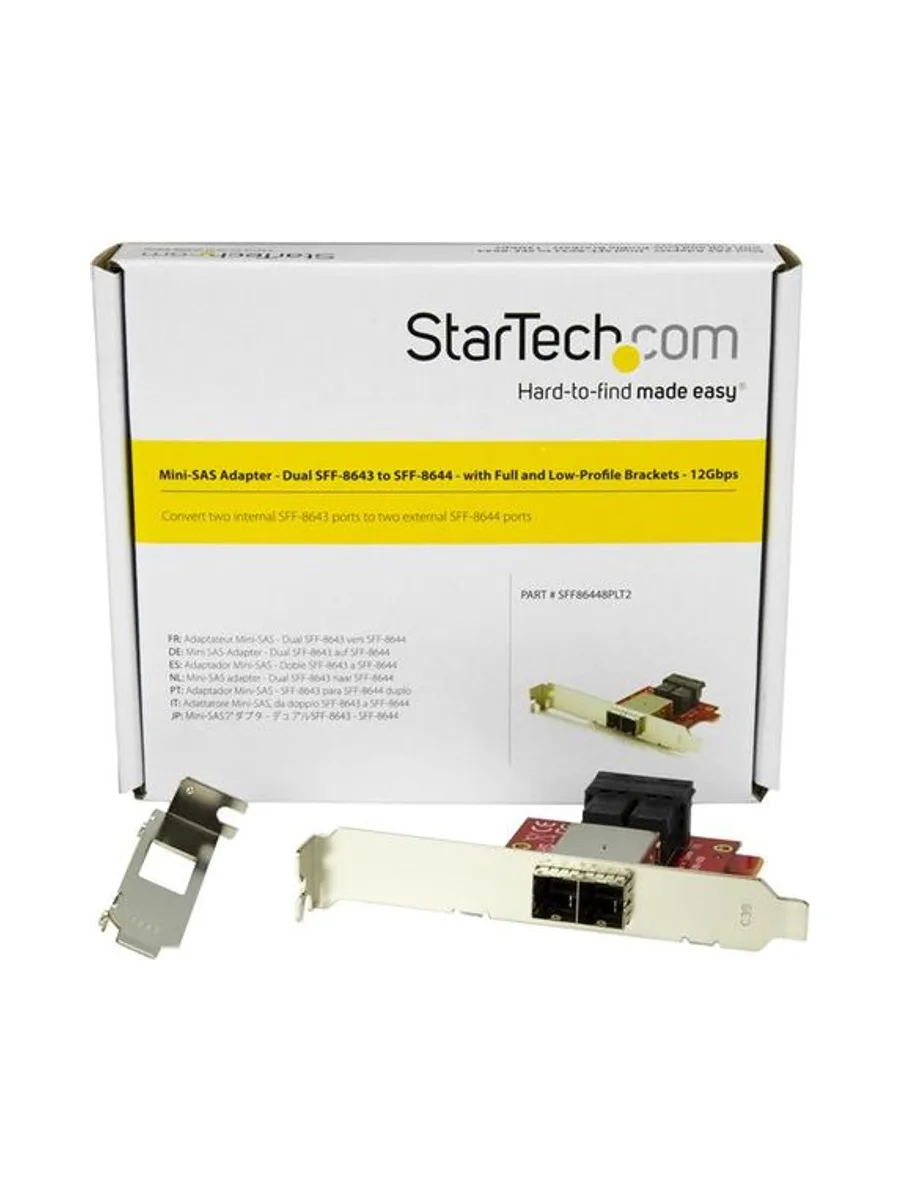Mini-SAS Adapter - Dual SFF-8643 to 8644 5
