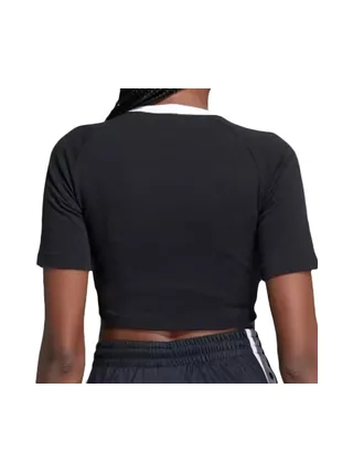 T-Shirt Noir Femme Adidas 3 S Baby 2