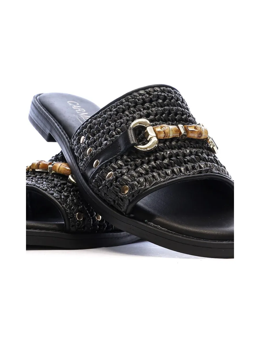 Sandales Noires Femme Carmela Brida 8
