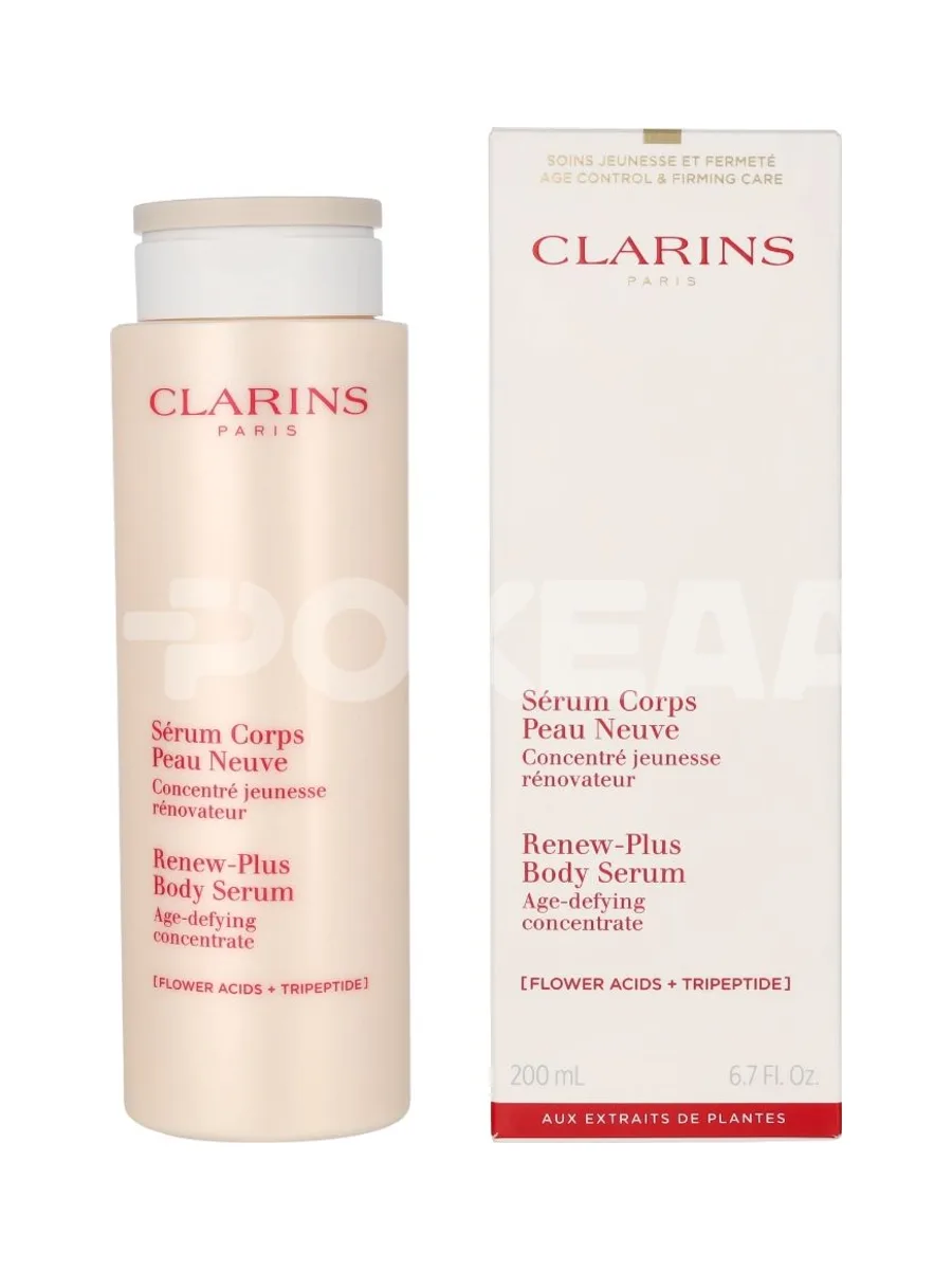 Clarins Renew-Plus Body Serum Flower Acids + Tripeptide 200ml 1