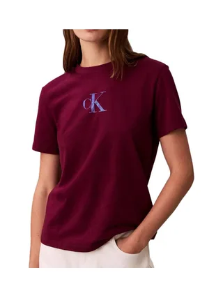 T-Shirt Bordeaux Femme Calvin Klein Jeans LV047E804G 1