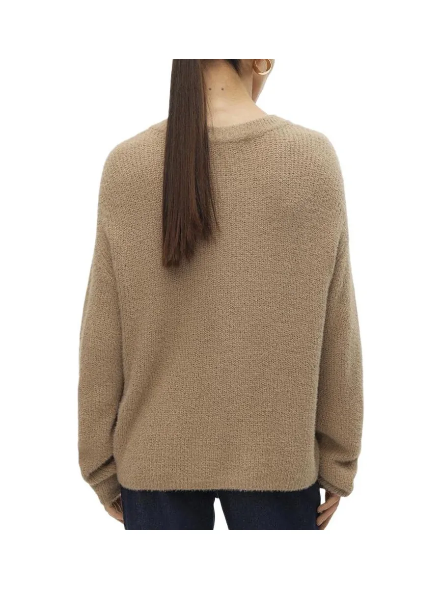 Pull Marron Clair Femme Vero Moda Puff 3