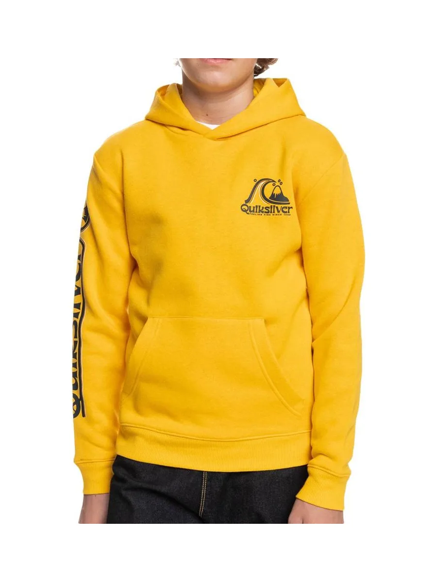 Sweat Jaune Homme Quiksilver Rolling Circle 2