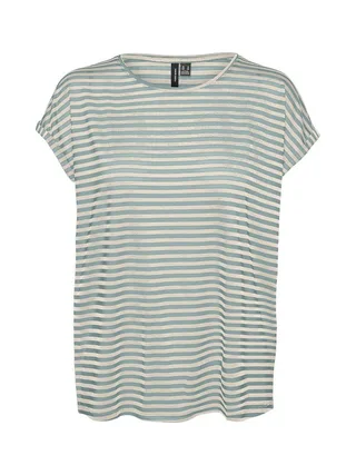 T-shirt Blanc/Vert Femme Vero Moda Mava 3