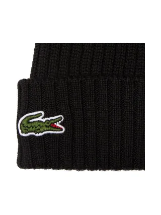 Bonnet Noir Homme Lacoste hjm 2