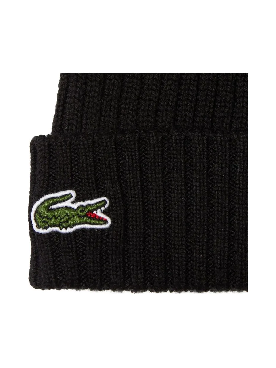 Bonnet Noir Homme Lacoste hjm 3