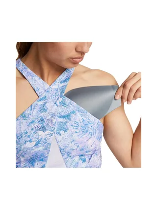 Brassière Bleu/Blanc Femme Nike Aop 2