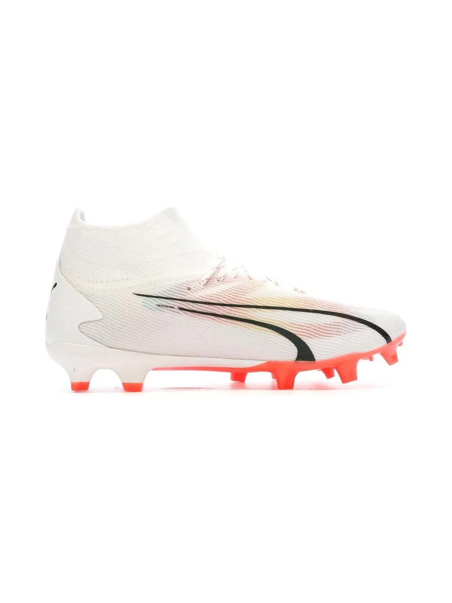 Chaussures de Football Blanche/Rose/Noire Homme Puma Ultra Pro 2